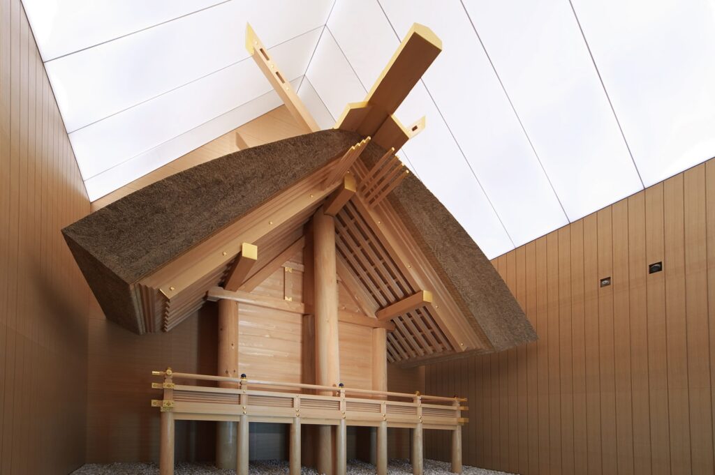 伊勢神宮 神社 練り歩く 模型 神明造り 完成品